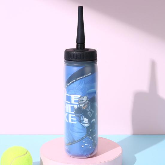600ml Water Bottle Large Capacity Leak-proof Squeeze Type Drinking PP Material Squeeze Sports Water Bottle Daily Use