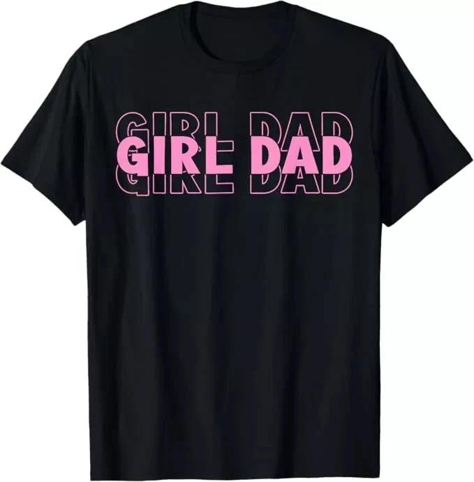 Dad Est 2025 Dad Loading New Dad Of Girls Retro Pink Dad T-Shirt 4XL
