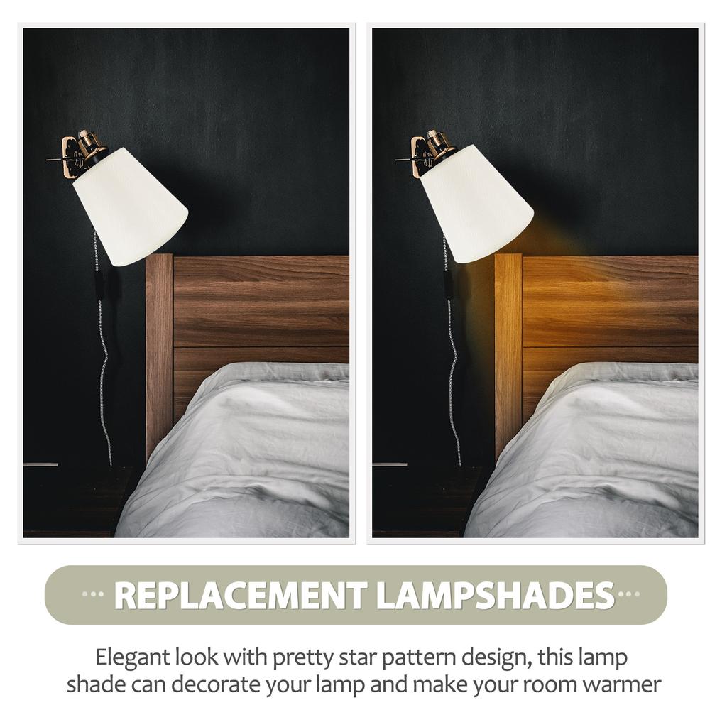 Fabric Lampshade Premium Cloth Lamp Shade Clip-on Light Cover for Table Floor Wall Lamps Cozy Protective Home Lighting
