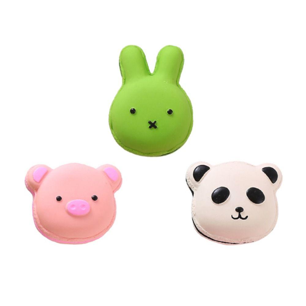 Macarone Dog Chew Toys Bite Resistant Dog Squeaky Toys Dog Molars Toy  Relieve Boredom