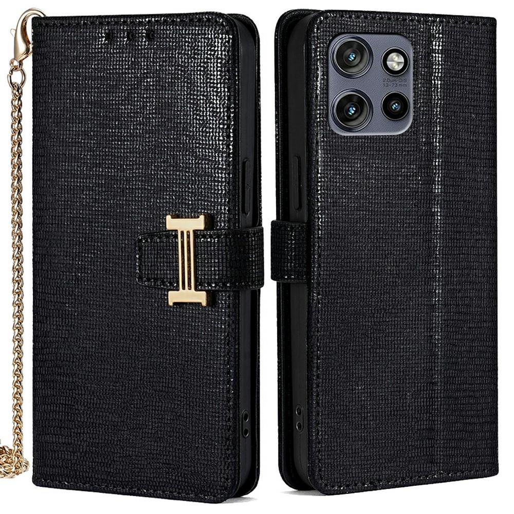 Phone Case For Motorola Edge 50 Neo 5G/Moto S50 5G/Thinkphone 25 5G Wallet Sequins Leather Crossbody Cover