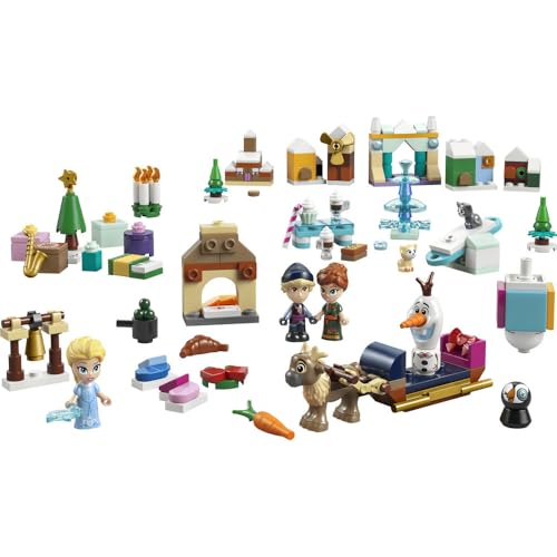 LEGO Disney Prinzessin LEGO® | Disney Die Eiskönigin Adventskalender 2025 Spielzeug, Geburtstagsgeschenk, Bausteine, Lernspielzeug, Weihnachtsgeschenk für Mädchen und Jungen