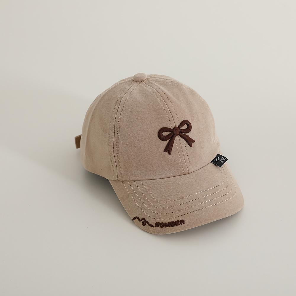 2026 Spring New Child Girl Hat 48-52cm 2-6 Years Bow Embroidered Children's Hat Children's Accessories Sun Hat for Girls Cap