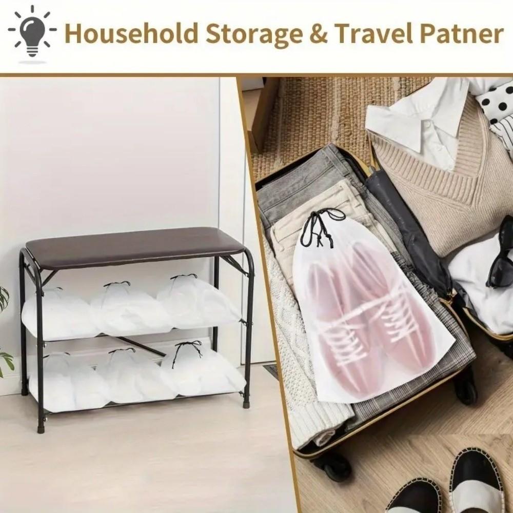 30 pièces Sac de Rangement pour Chaussures Robuste Grande Taille Sac de Rangement Anti-poussière Usage Domestique