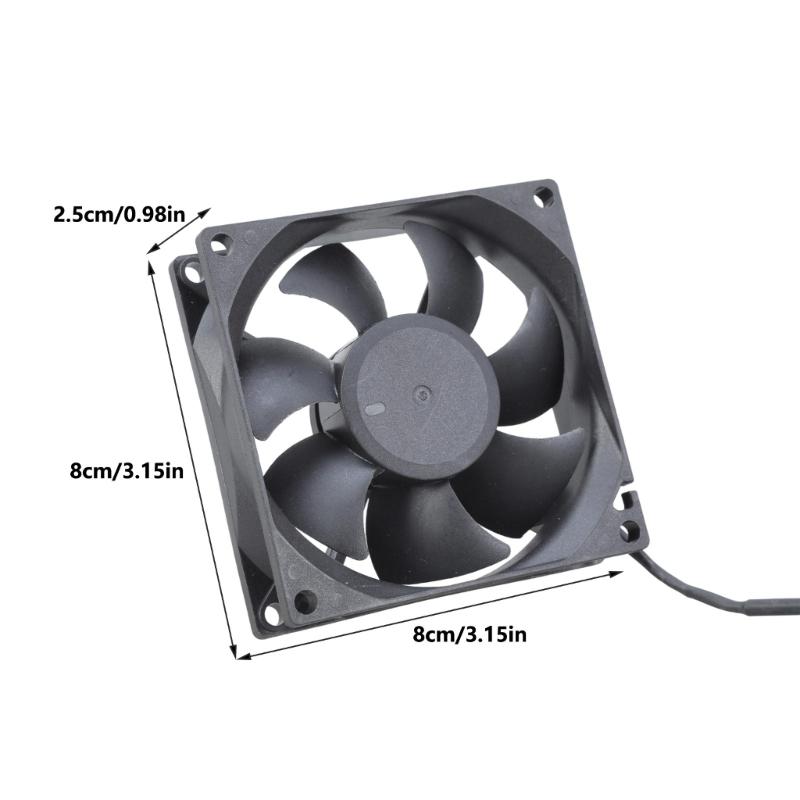 Silents 8CM 8025 USB Power Cooling Fan 5V 1.5W for PC Gaming Consoles and 3D Printers 32CFM