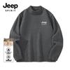JEEP SPIRIT Herrtjockstickad polotröja, avslappnad passform