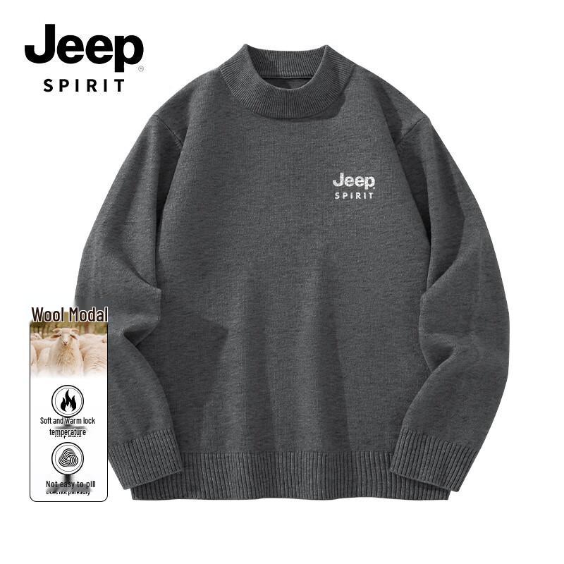 JEEP SPIRIT Men s Relaxed Fit Thick Turtleneck Sweater L