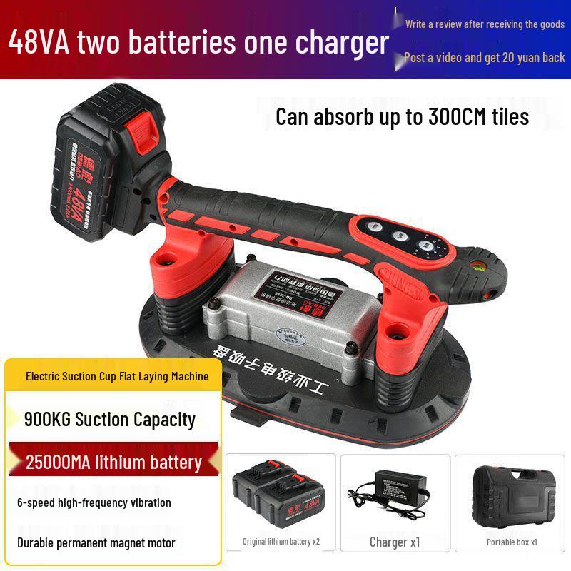 High-Power Electric Tile Leveling Suction Cup Vibrator for Floor & Wall Tile Installation