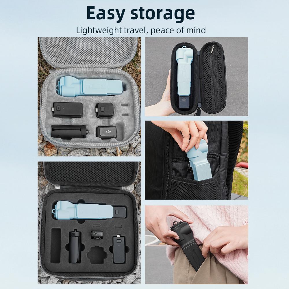 BRDRC Pocket 3 Bildschirmschutzhülle Abdeckung DJI Osmo Pocket 3 Zubehör Handkamera Objektivkappe Hartschale mit weicher Auskleidung