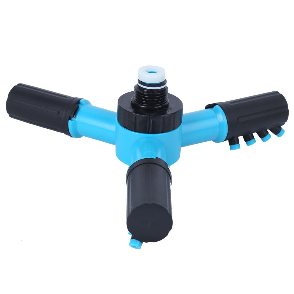 

G1 2in 3 Arm Rotating Sprinkler Head Movable Irrigation Nozzle Garden Lawn Watering Supplies