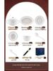 Maud Lanca Nordic Light Luxury 46-Piece Ceramic Dinnerware Set
