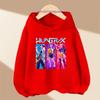 Dětské dívčí anime oblečení Kpop Lovci démonů Ležérní móda Teplá podzimní zimní mikina s kapucí
