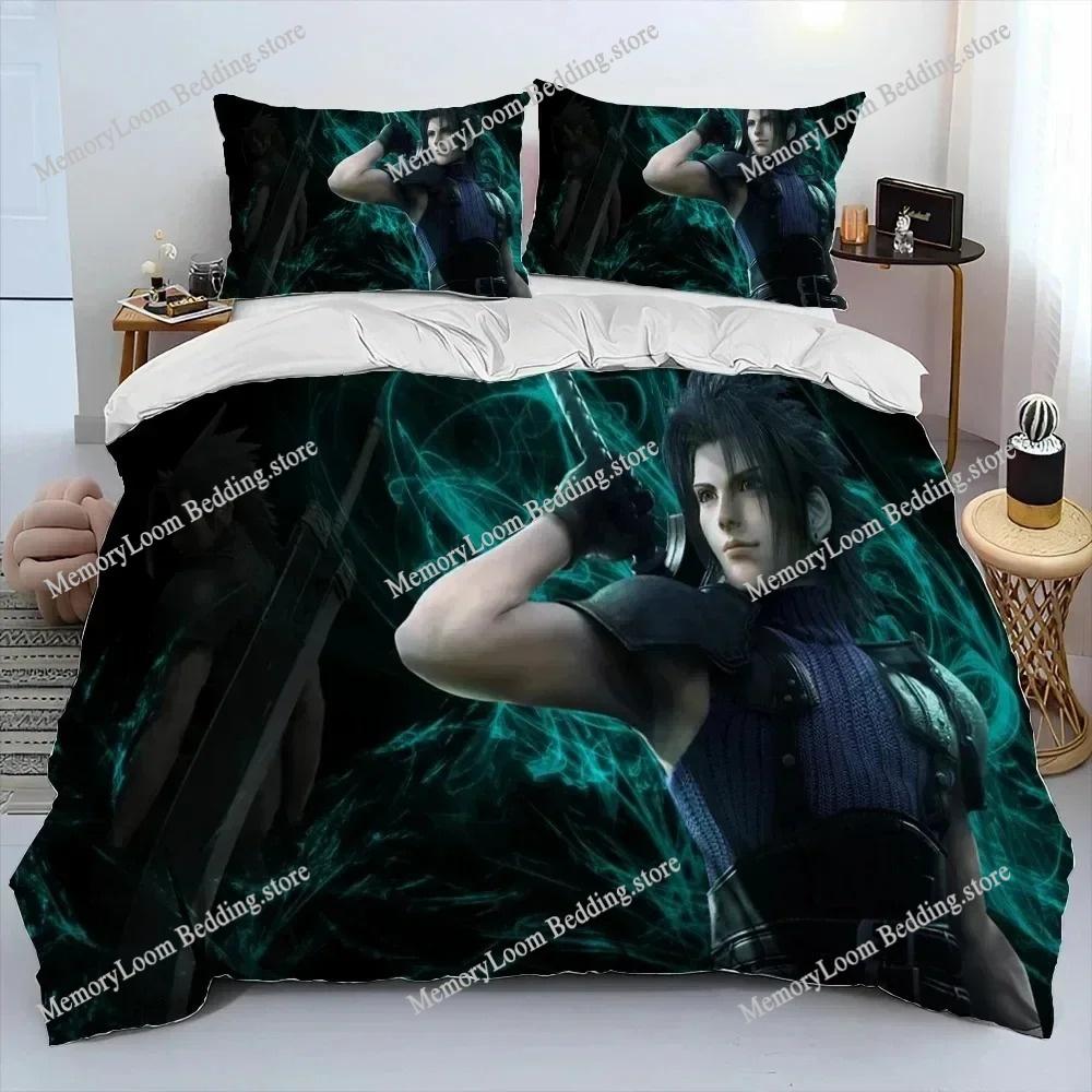 3D Printing Trendy Soft Final Fantasy Series Game Bedding Set Duvet Cover Pillowcase Comforter King/Queen Size Boys Adult Bed