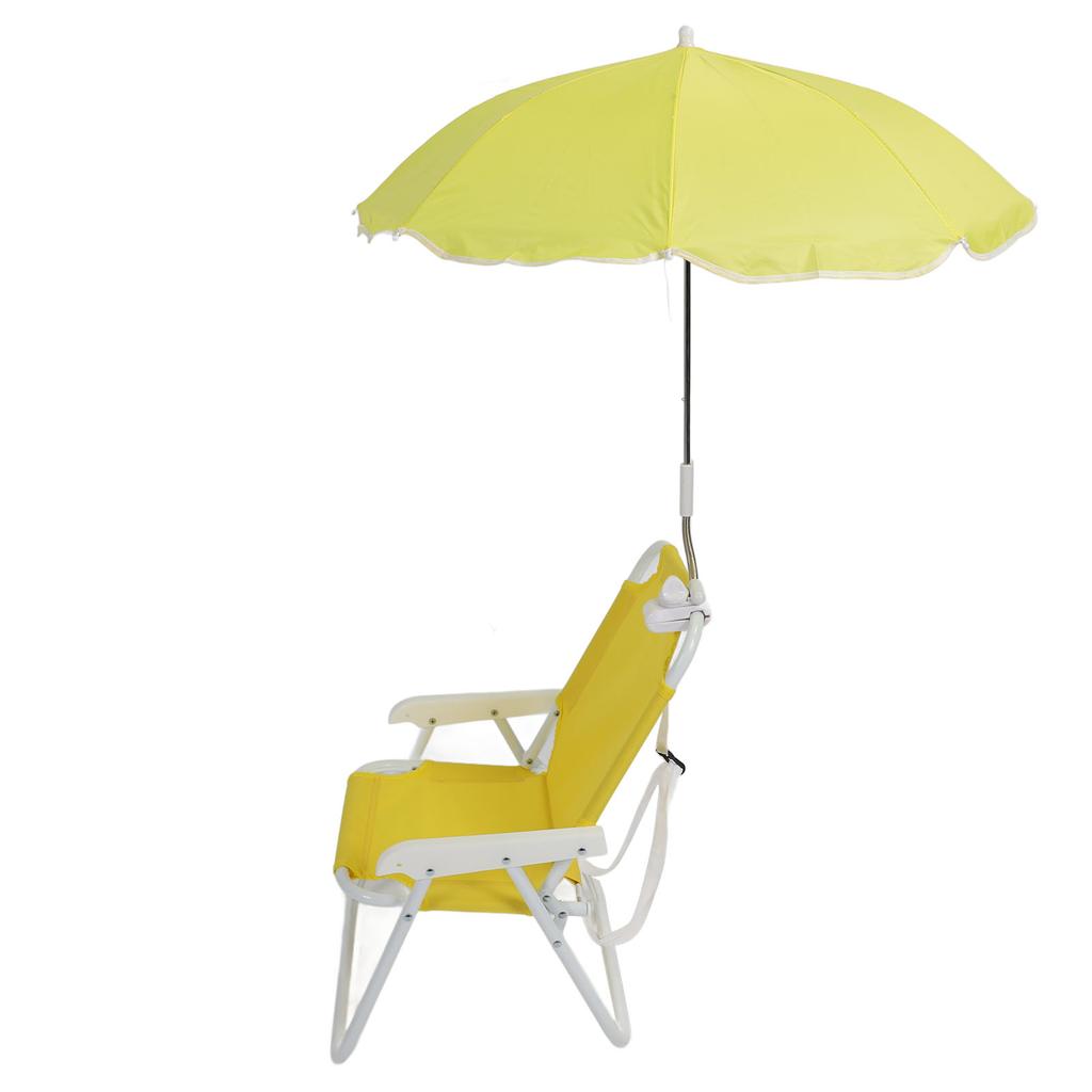 Children Beach Chair Folding Portable Camping Chairs Outdoor Lawn Sand Chair with Umbrella for Picnics Vacations Parties
