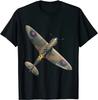 RAF Spitfire Aeroplane Fighter Aircraft War Plane Fans TShirt Summer Cotton Short Sleeve ONeck Unisexs T Shirt New S3XL