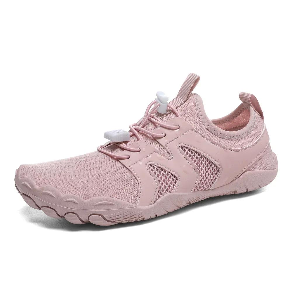 Women Men Water Shoes Upstream Wading Swimming Barefoot Five Fingers Aqua Shoes Beach Seaside Gym Fitness Unisex Sneakers