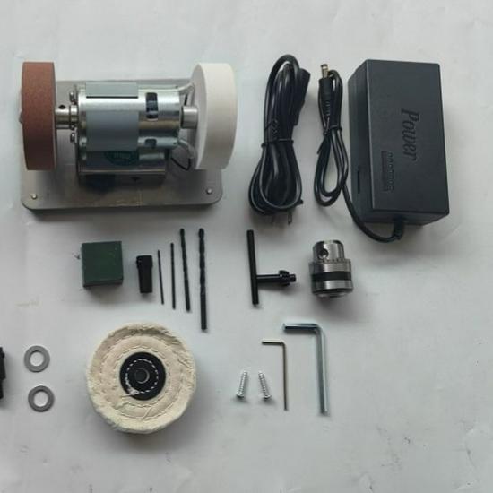 Compact Electric Knife Sharpener with Motor Modification for Desktop Grinding and Polishing