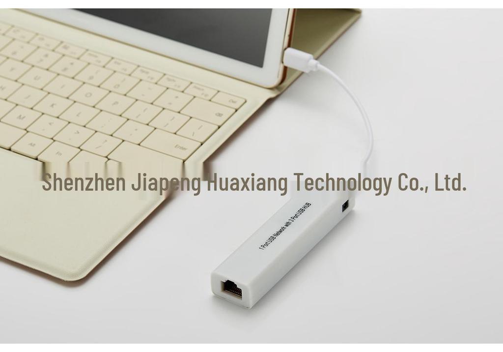 4-in-1 USB-C Hub with RJ45 100Mbps Network Converter for Laptops and Desktops
