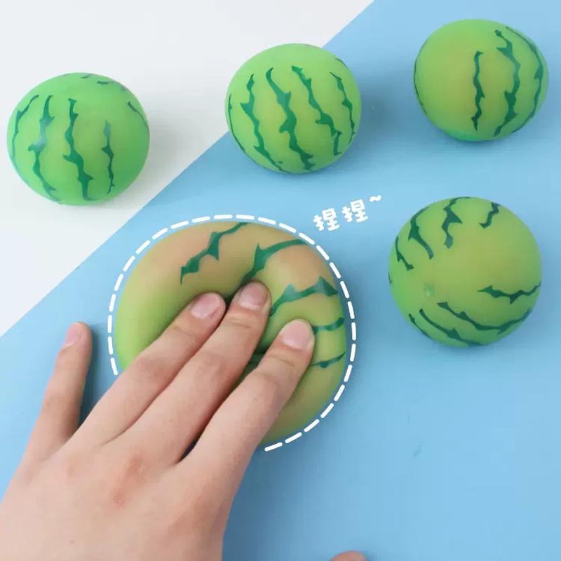 Summer Cool Cute Simulation Mini Color Change Small Watermelon Kneading Stress Relief Toy Spoof Surprise Gift Healing Decoration