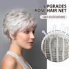 Short Grey Wigs for Older Women Layered Curly Grey Wig with Side Part Bangs