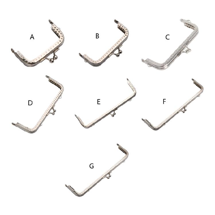 Kwadratowa Metalowa Rama Zapięcie typu Kiss Clasp Uchwyt do Torebki Rama z Zapięciem Kiss Clasp Rama do Tworzenia Torebek Kwadratowa Torebka Kopertówka Rama Rękodzieło DIY