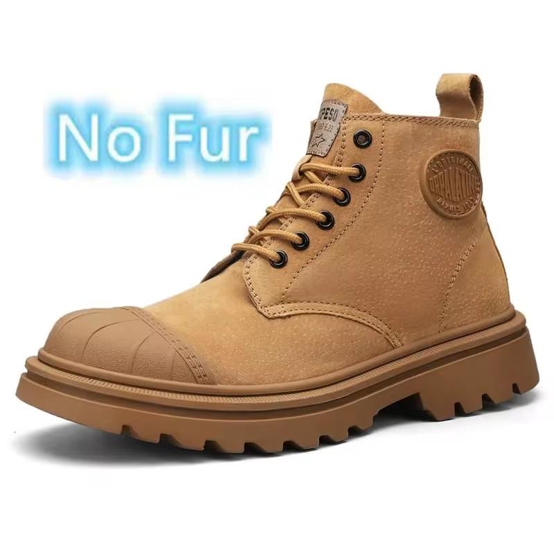 Male Classic Sneakers Motorcycle Boots Men Super Warm Snow Footwear 2024 New Winter Mens Ankle Boots Waterproof Short Boots 38 10980₽