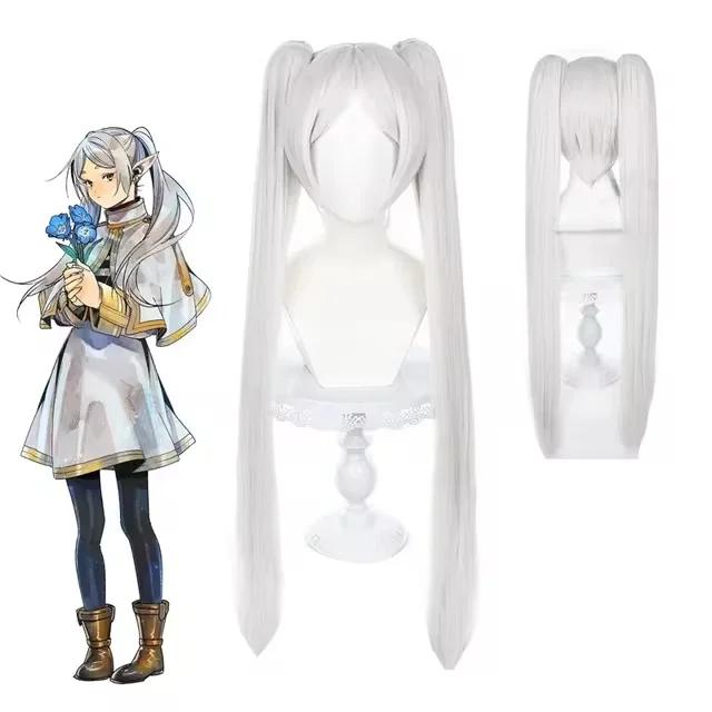 Sousou No Frieren Cosplay Costume Wig Shoes Anime Figures Magician Dress Elf Ear Halloween Party Charistmas for Women
