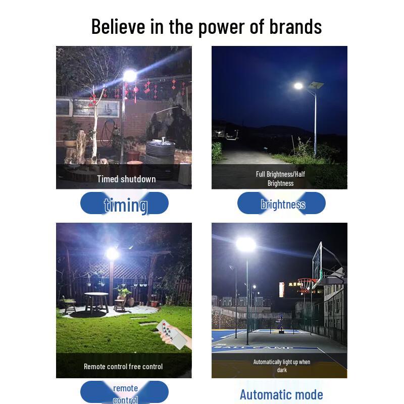 UOSU 1000W Solar Outdoor Pole Light
