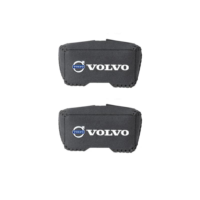 

2Pcs Volvo Car Seat Belt Buckle Plug Protective Cover Suede Protective Covers For Volvo Xc60 Xc90 V40 V60 S60 V50 V90 S80 C40
