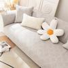 Water-washed Cotton Sofa Cushion All-season All-purpose Cotton Cushion Simple Anti-slip Cover Cover and Towel