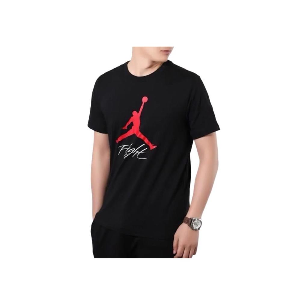 Air Jordan Flight Basketball Short Sleeve Tee Men Tops Black AO0665-010