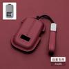 Nappa Leather Car Key Fob Cover For Zeekr 9X 001 Smart Key Case Anti-Scratch Full Protector Auto Key Shell Holder Accessories
