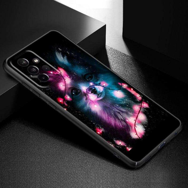 Roztomilé kreslené pouzdro na telefon Animal Fox pro Samsung Galaxy A21 A30 A50 A52 S A13 A22 A32 A33 A53 A73 5G A11 A12 A31 A51 A70 A71 A72