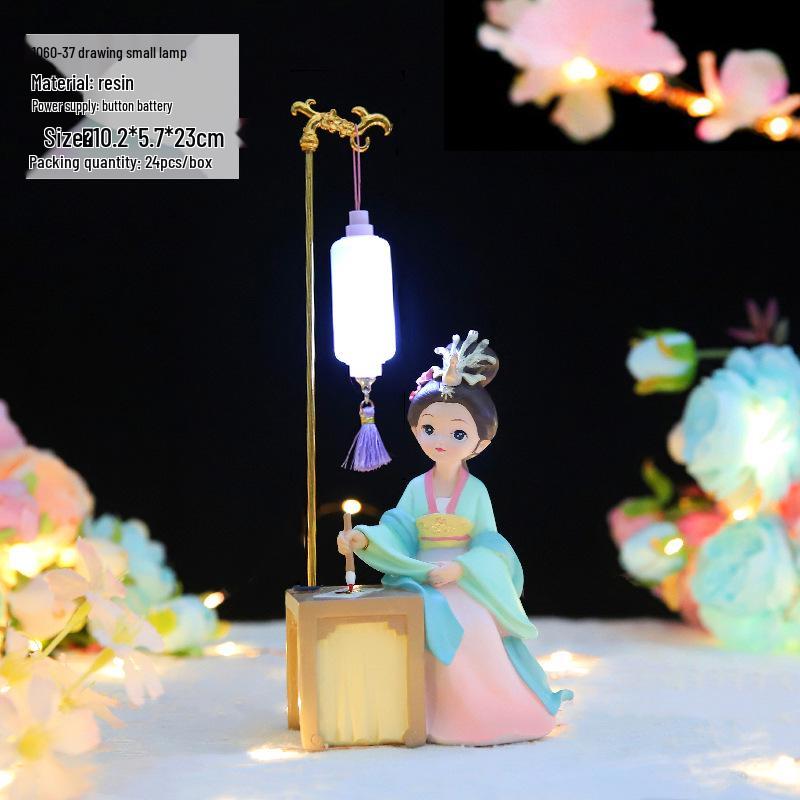 Ornamenti da scrivania con fanciulle cinesi retrò delle Quattro Bellezze - Regalo di compleanno creativo fatto a mano per amici e migliori amici