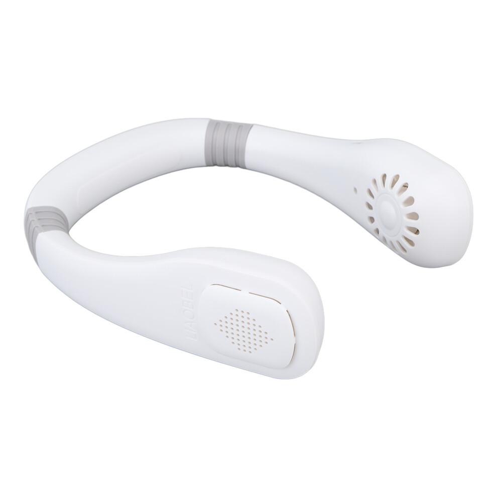 Low Noise Design Portable Neck Fan, Ergonomic Design For Comfortable Wear, Rechargeable Battery Quick Charge Technology, Cooling Plate Instant Relief