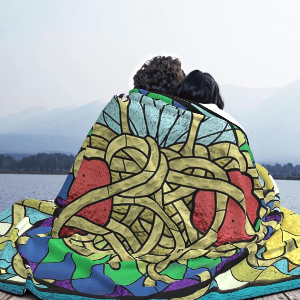 The Flying Spaghetti Monster Flying Spaghetti Monsterism FSM Blankets Flannel Throw Blanket Plush for Living room Travel Couch