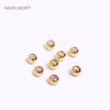 18K Gold Plated Insert Silicone Spacer Beads Accessories For Jewelry Making Findings
