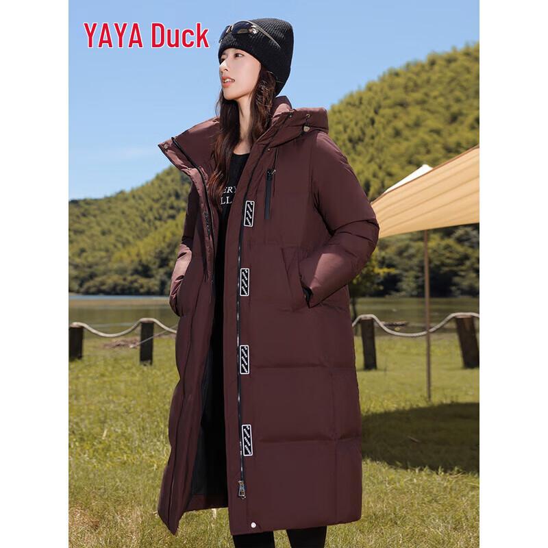 YAYA Women's Thickened Over-the-Knee Down Coat
