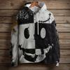 Women's Fashion Long Sleeve Pullover Halloween Print Hooded Pocket Sweatshirt