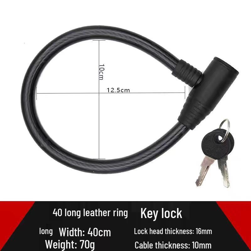 Diebstahlsicheres Stahlkabel-Fahrradschloss – Mountain- & Fixed-Gear-Fahrradzubehör