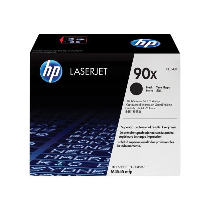 Cartouche de Toner HP 90X (CE390XD) Noir pour HP LaserJet M4555MFP/M602/M603 - Pack de 2