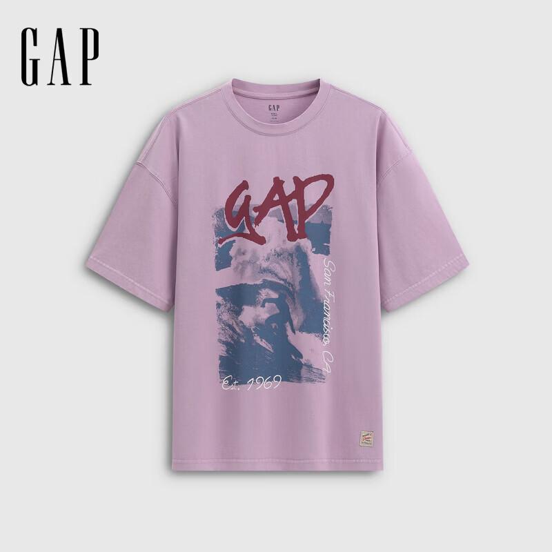 GAP Unisex Logo Print Short Sleeve T-Shirt 16588A 4290₽