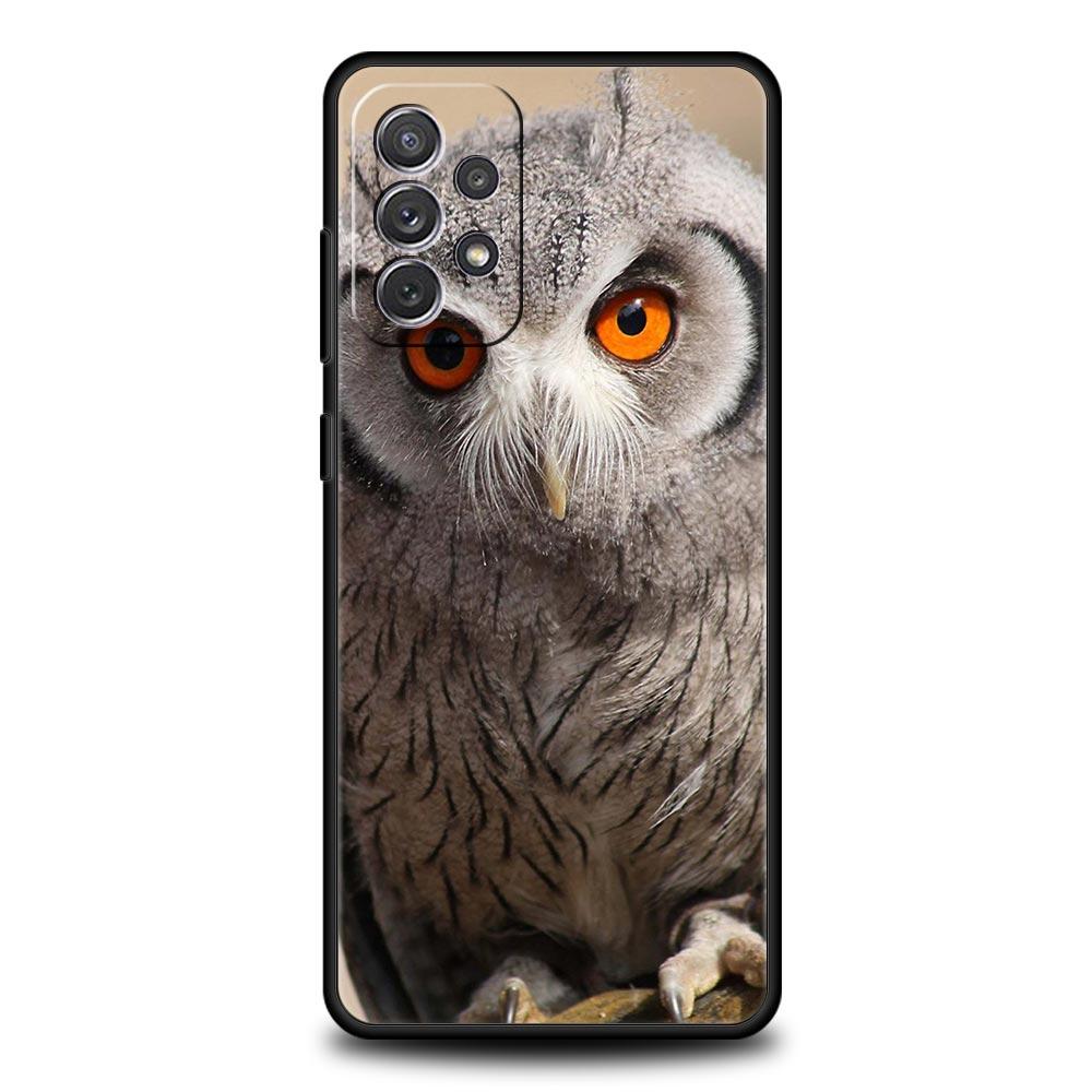 Cartoon Girl Gifts Lovely Owl Phone Case For Samsung A51 A71 A21S A12 A11 A31 A41 A03s A52 A32 A22 A13 A23 A33 A53 A73 5G Cover