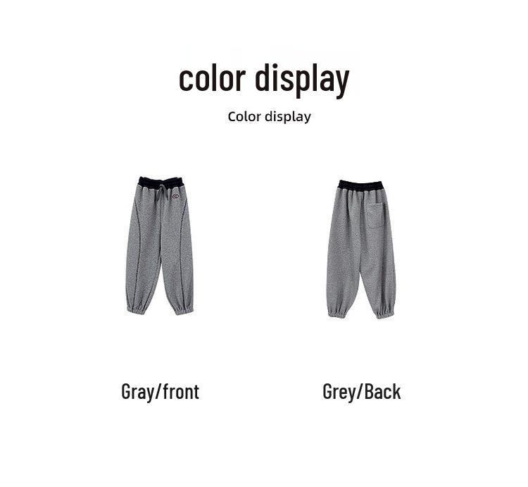 YOJIA Winter 2025 Fleecegefütterte Mädchen-Sport-Sweathose - Dicke, warme Hose für große Kinder