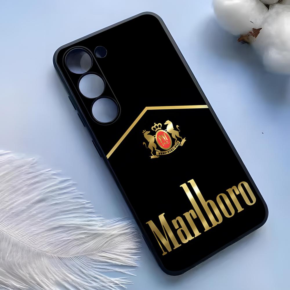 Custodia per Telefono Sigaretta-M-Marlboross Per Samsung S25 Ultra S24 S23 S22 S21 S20 Plus Fe Galaxy A54 A53 A34 A25 Copertura in Silicone