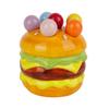 Creative Hamburg Fruit Fork Set Anti-scald Dessert Forks with Storage Jar  Kitchen Supplies