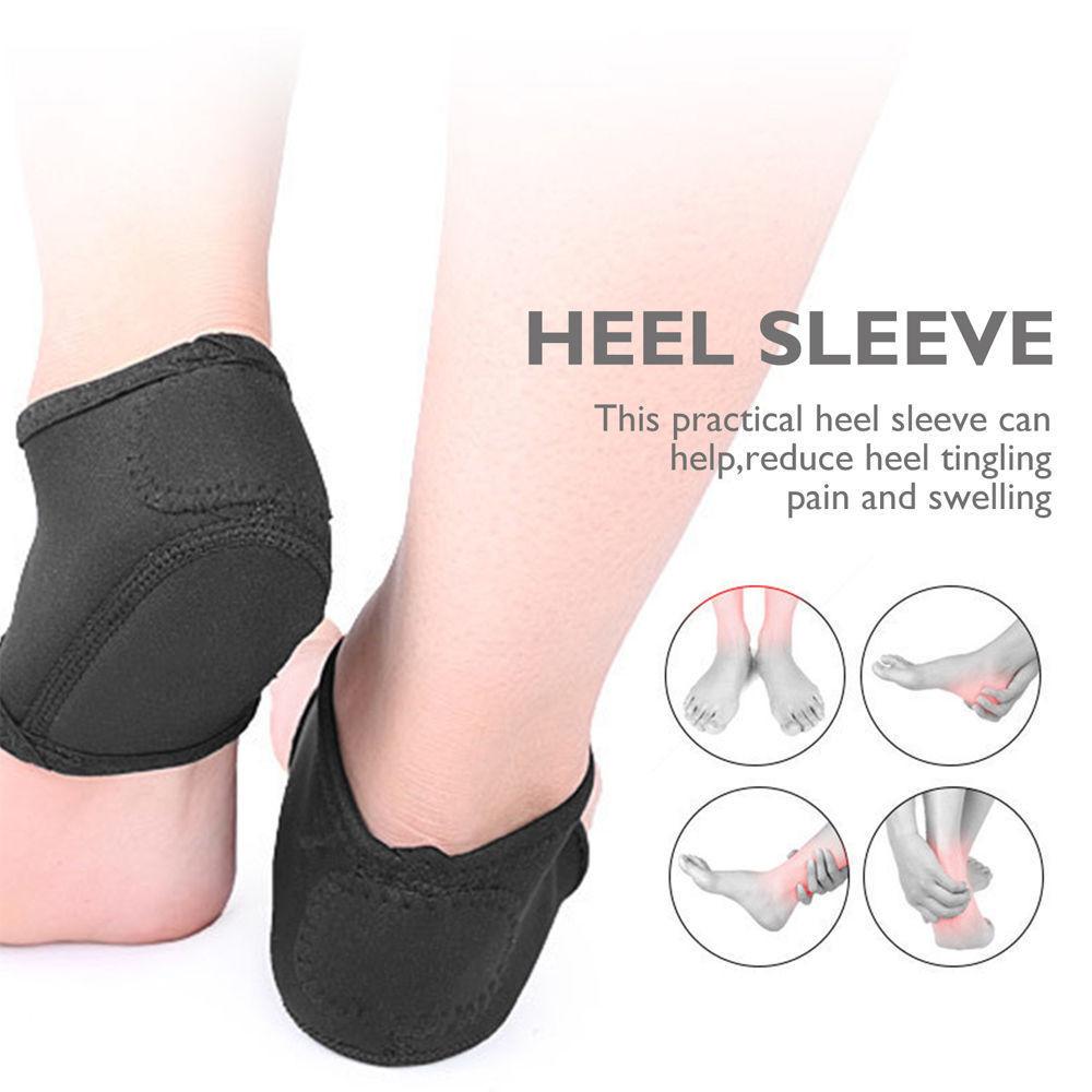 1Pair Plantar Fasciitis Heel Protectors, Heel Cushion Support for Heel Pain Relief, Achilles Tendinitis, Foot Pain, Dry Feet