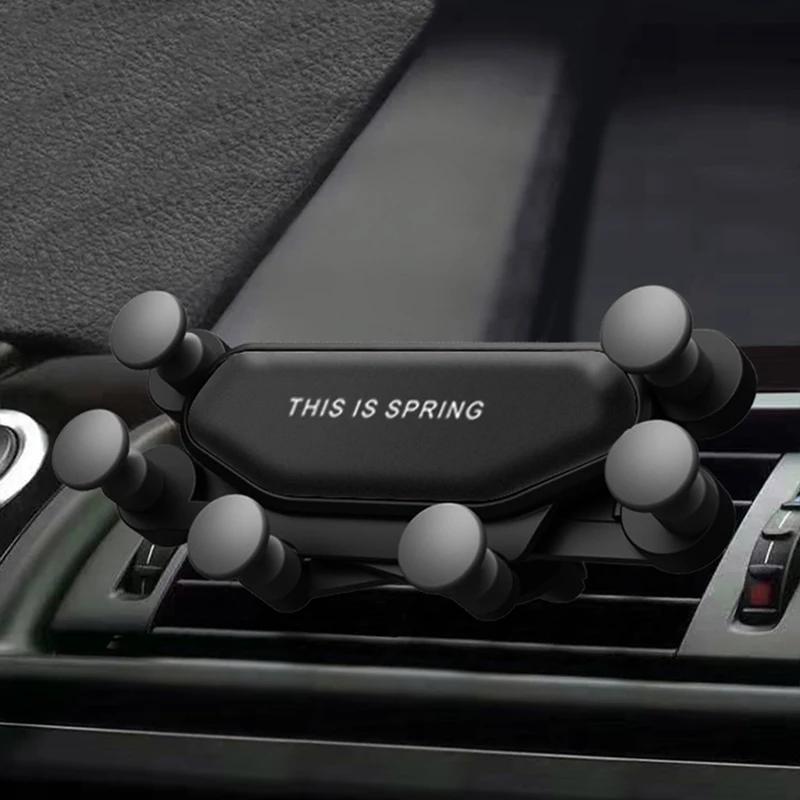 

Universal Car Gravity Air Vent Phone Holder Bidirectional Horizontal Power Stand GPS Support For Samsung Xiaomi Auto Accessories чёрный