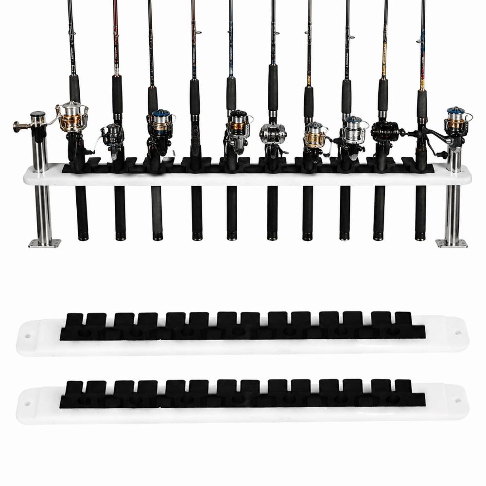 2PCS 33cm Fishing Pole Holder Wall Mount Fishing Rod Holder Fishing Rod Rack Fishing Rods Storage