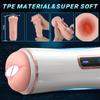 Automatic Sucking Male Masturbator, Blowjob Cup, Pocket Type Vaginal Sex Toy, 10-speed Vibrating Penis Glans Trainer (with Box)
